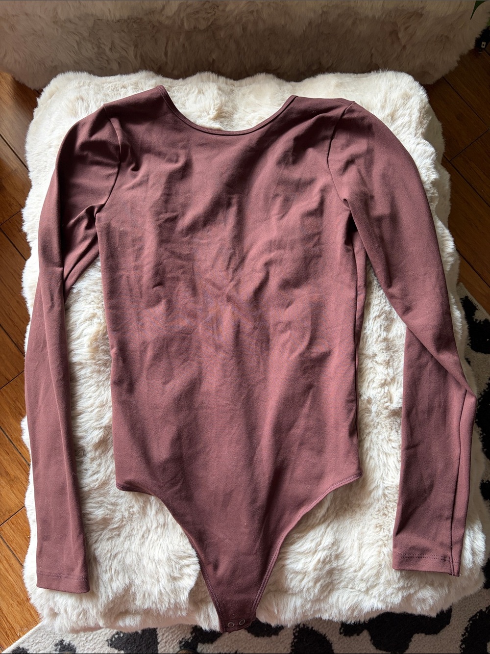 Abercrombie & Fitch Long Sleeve Chocolate Brown Bodysuit
